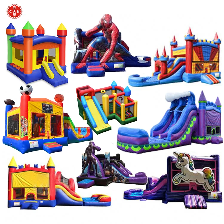 5 in 1 china inflable kid play bouncer jumping inflatable combo bounce house bouncy castle slide for kids