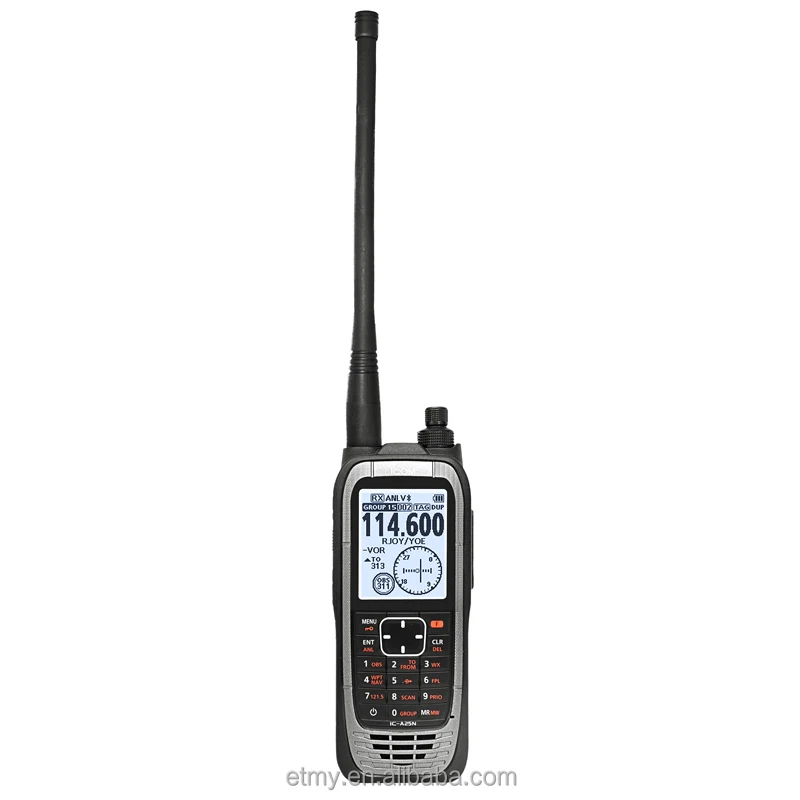 ICOM IC A25N VHF AIR BAND TRANSCEIVERS Walkie talkie Aviation Handheld radio