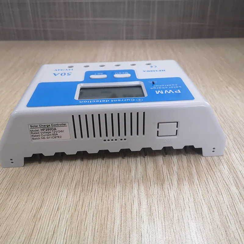 HanfSolar Factory 50A 12/24V Auto PWM Solar Charge  Controller