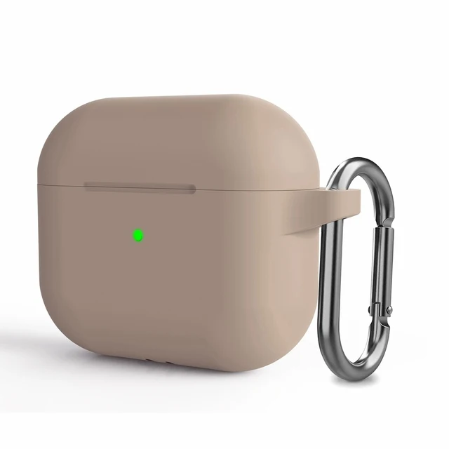 Best Quality Soft Silicone Case for Airpods 3 2021 New Portable Carabiner Ring Holder Soft Silicone Protective Case for Airpods3