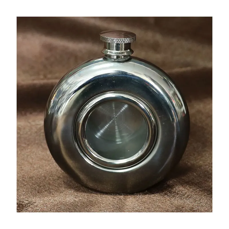 DORLIONA Round Stainless Steel Wine Pot Whisky Hip Flask wine bottle Flagons Outdoor