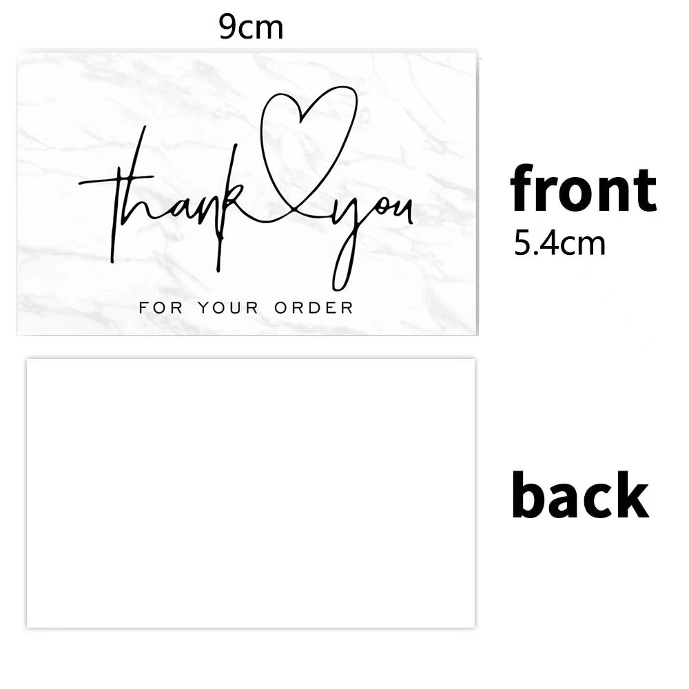 Custom Printing Package Insert Supporting Paper Thank You Card For Your Purchase Small Order Business Card