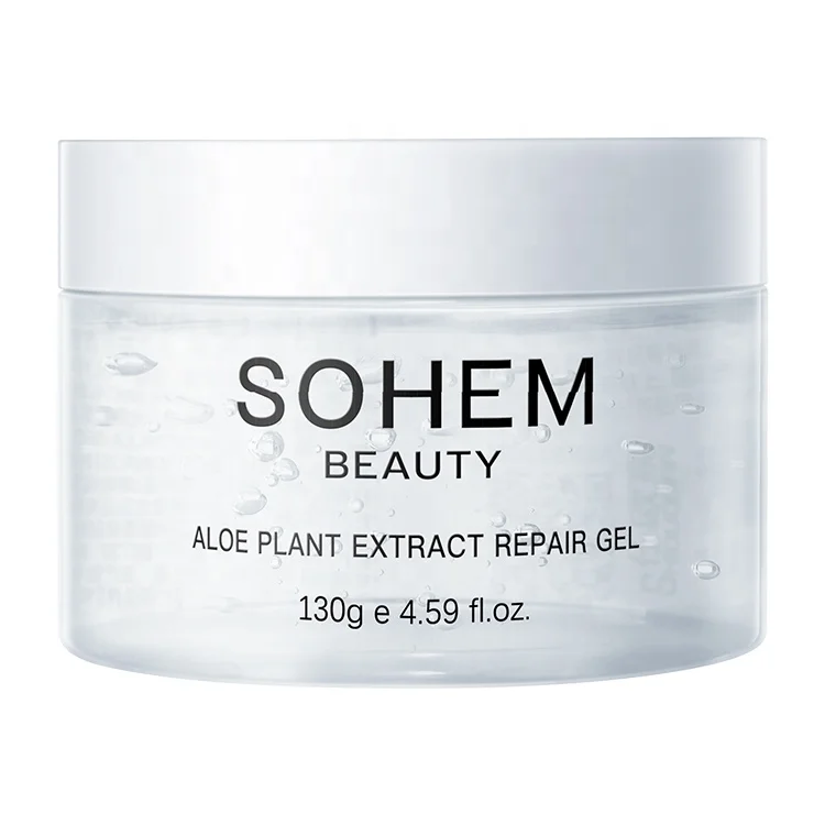 Private Label 130g Pure Organic Hydrating Nourishing Face Skin Care Natural 100% Aloe Vera Soothing Gel