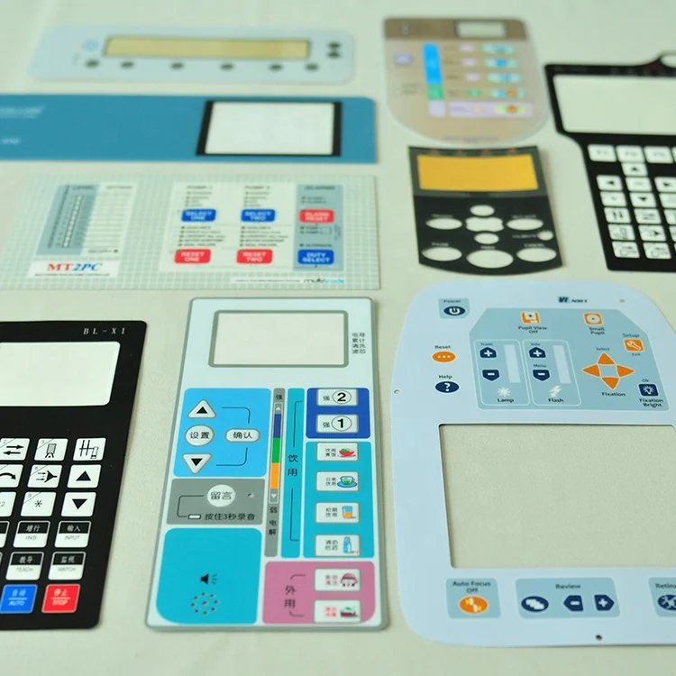 Custom Label Printing Die Cut Sticker Decals Embossing Self Adhesive Sticker with Button Embossing for Electronics