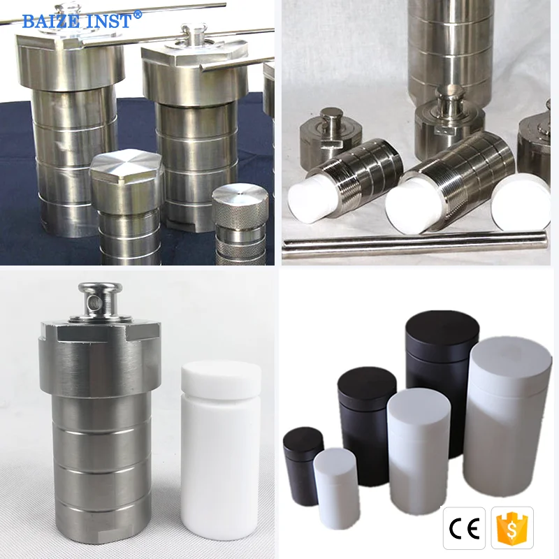 Laboratory Use Lined Stainless Steel  Hydrothermal Synthesis Reactor Vessel With PTFE industrial hydrothermal stainless steel