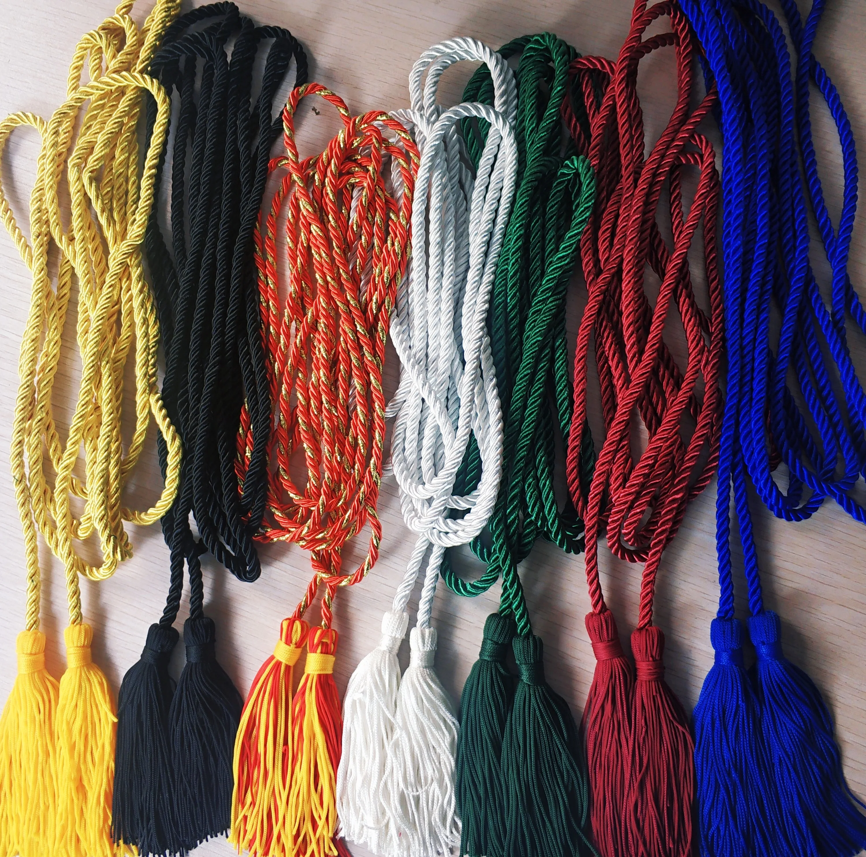 Оптовая продажа, выпускная бахрома из полиэстера на заказ, бахрома для мальчишника