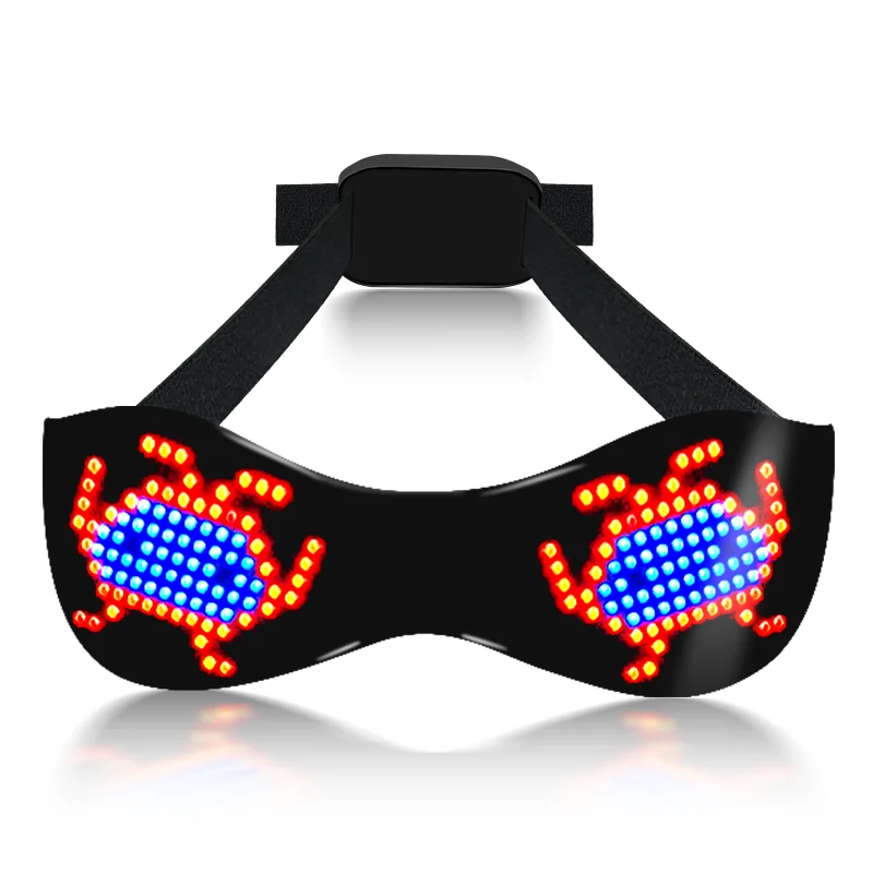 APP Programmable LED Luminous Glasses USB Rechargeable DIY shining Glasses for party Nightclub Festivals Christmas Birthday