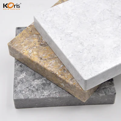 Koris Brand Artificial Stone Big Slab 6~30mm Thick Prue Modified Acrylic Solid Surface Sheet