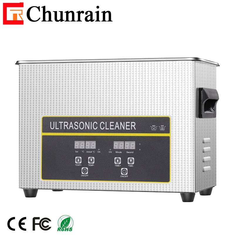 Smart touch control digital Ultrasonic cleaner with degas and semiwave CR-030S 4.5L 180W