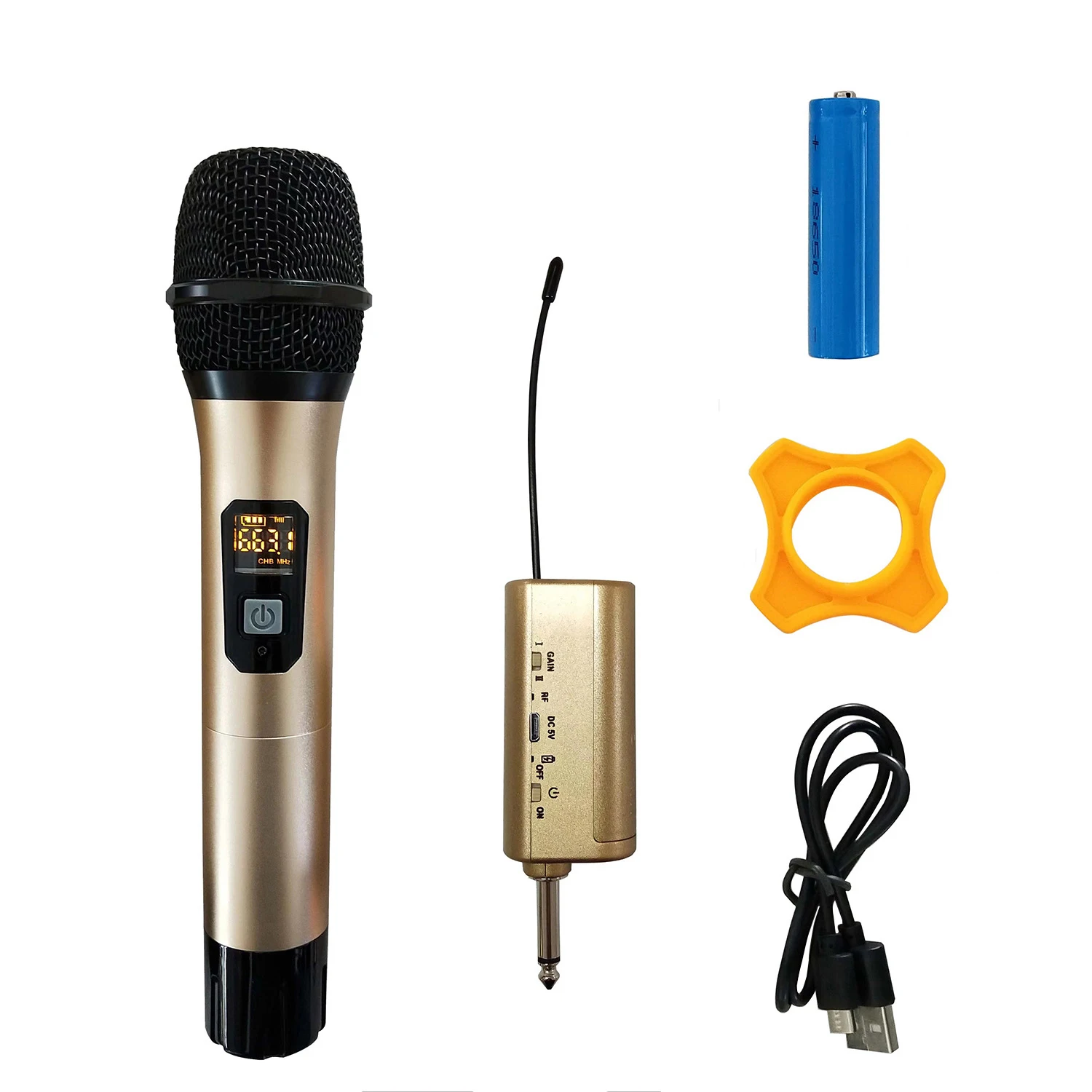 Universal UHF Portable Wireless Microphone Handheld Microphones Use For Conference Computer Audio Mixer