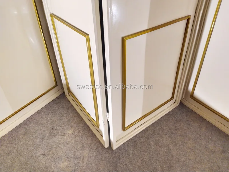 Wedding backdrop white gold color Simple European style screen wedding background for Wedding Decor