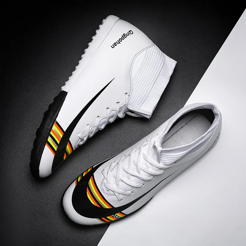 Высокие футбольные туфли, искусственная трава, мужские тренировочные кроссовки большого размера