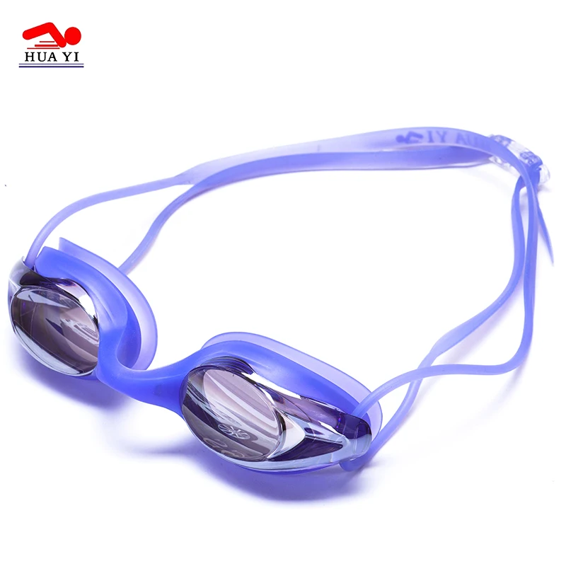 Professional PC Anti Fog Mirrored Adjustable Racing Swimming Goggles For Adult