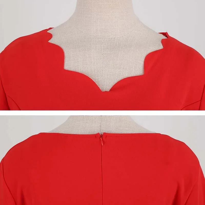 Women Christmas Dress Winter Vintage Long Sleeve V Neck Print Evening Party Xmas New Year Prom Dress