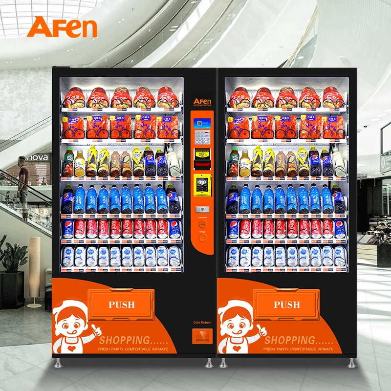 Af-60 Large Capacity Automated Cold Water Bottled Water Coin Operated Vending Machines For Sale