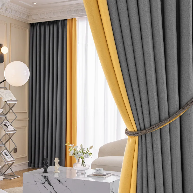 Конкурентоспособная цена хорошее качество шторы полный комплект для гостиной