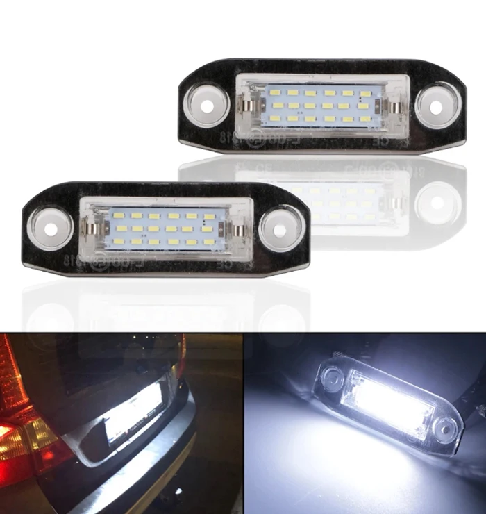 LED Number Lamps License Plate Light For Volvo S80 XC90 S40 V60 XC60 S60 C70 V50 XC70 V70