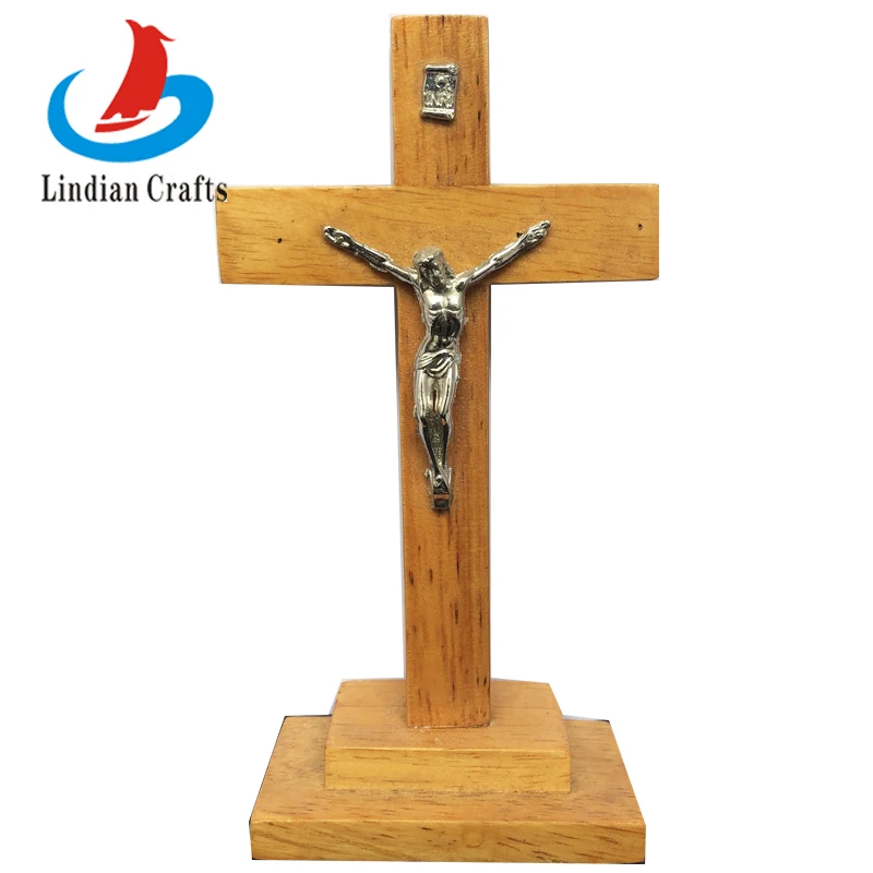 Распятие Иисуса Христа INRI крест стоя деревянная распятия