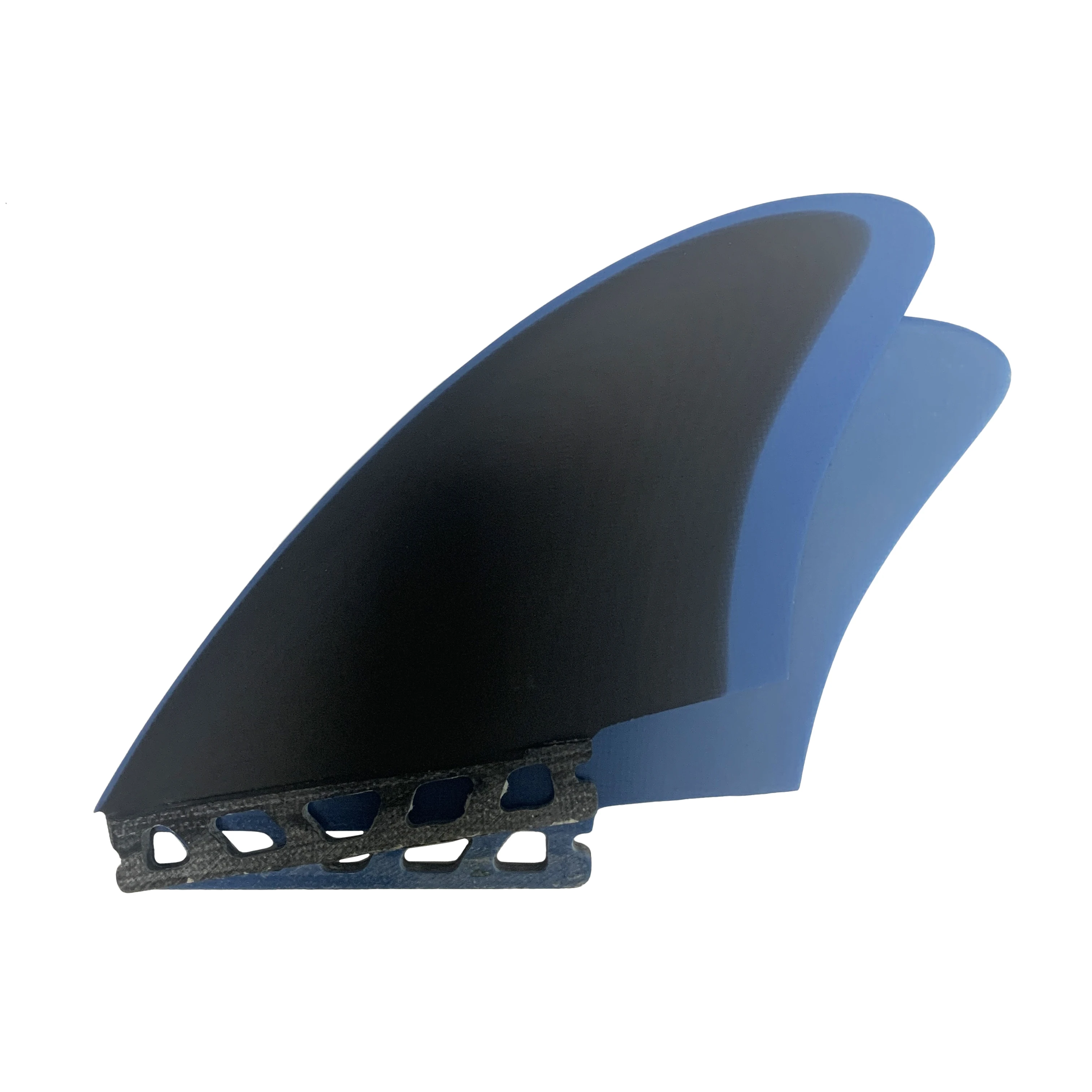 Single Tab GFK Fiberglass Surfboard Fins Double Tabs Keel Fins Surfing Custom Twin Fins 2PCS