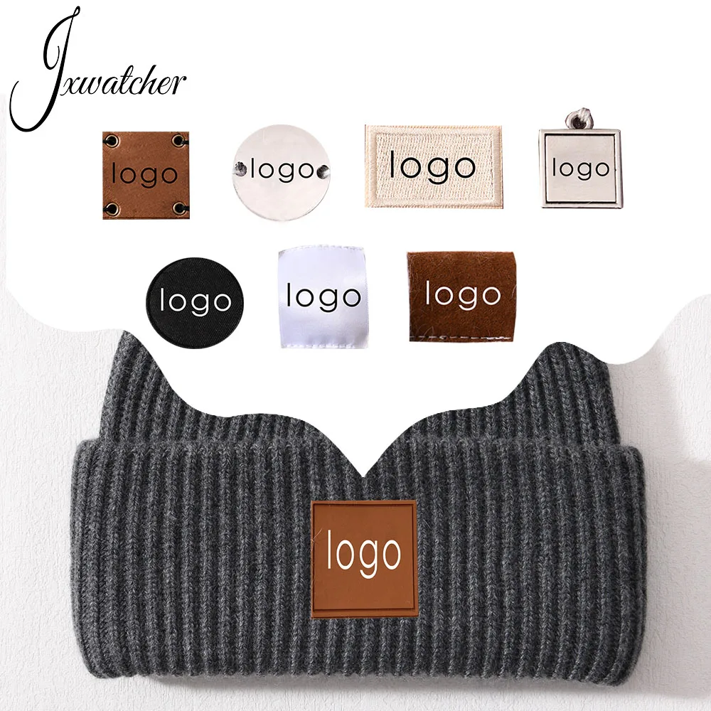 Soft Double Cuffed Thick Warm Custom Logo Wholesale Wool Knitted Hat Pure Color Plain Unisex Winter Cashmere Gorros De Invierno