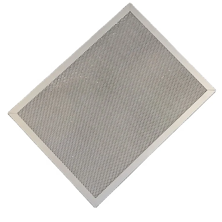 aluminum foil mesh frame plate filter  air purifier filter galvanized steel wire mesh metal filter range hood