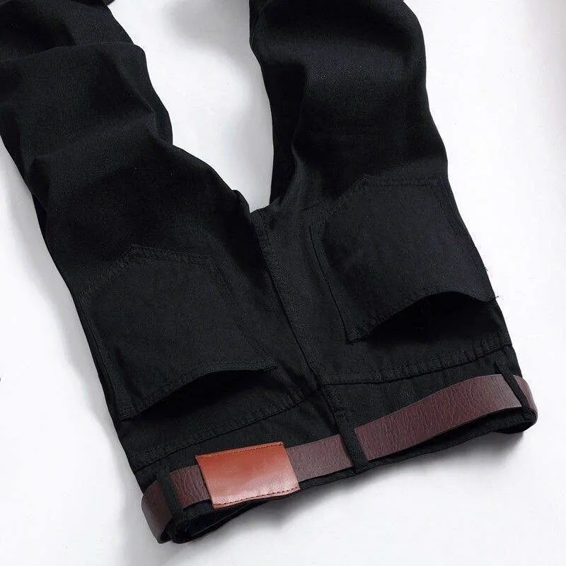 New fashion high quality wholesale straight Business casual stretch plus size men and women jeans stock