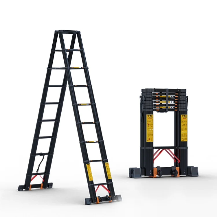 Household herringbone ladder aluminum stainless steel  10 ft step ladder foldable stairs extension ladder