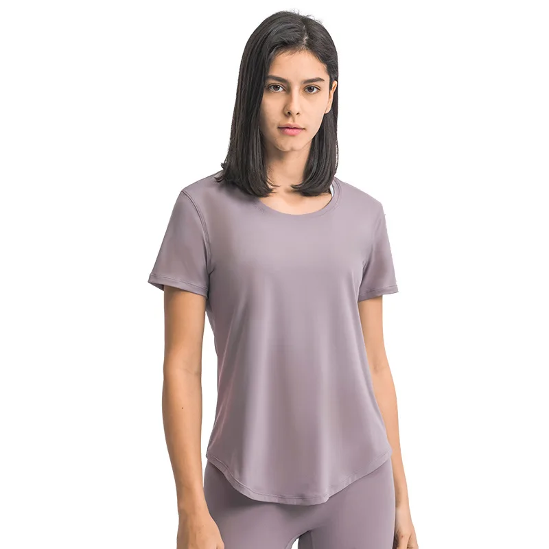 Dropshipping Plus Size Workout Clothing Women Fitness Gym Clothes Sport T Shirt