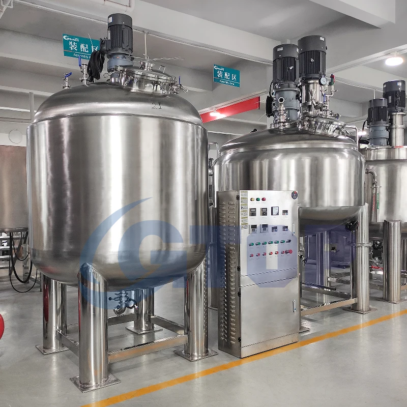 Guanyu 100L  Stainless Steel Batch Reactor Chemicals Reactor Price Steam Heating With Jacket Stirred Tank High Shear
