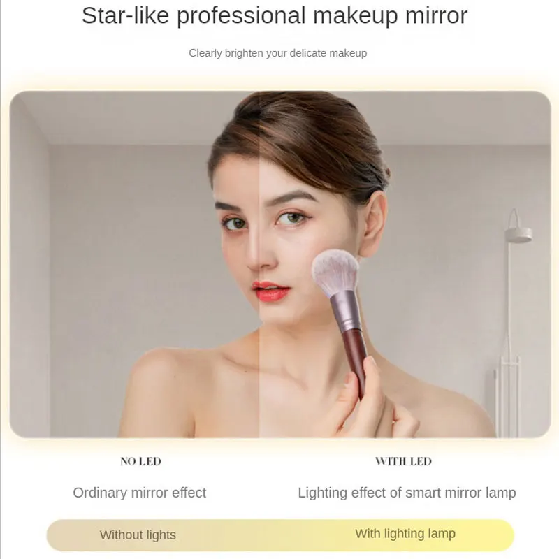 chinese led compact make up mirror modern salon infinity smart mirror wall bathroom makeup mirrors with led lights and bluetooth