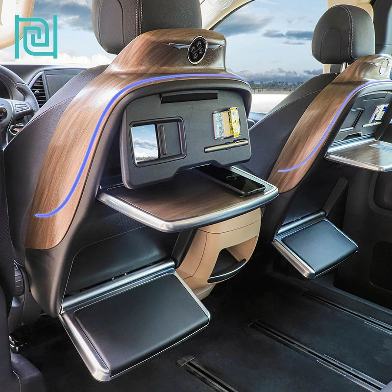 Автоматическое управление кнопками роскошный автомобильный поднос для заднего сиденья складной стол Mercedes Benz VITO