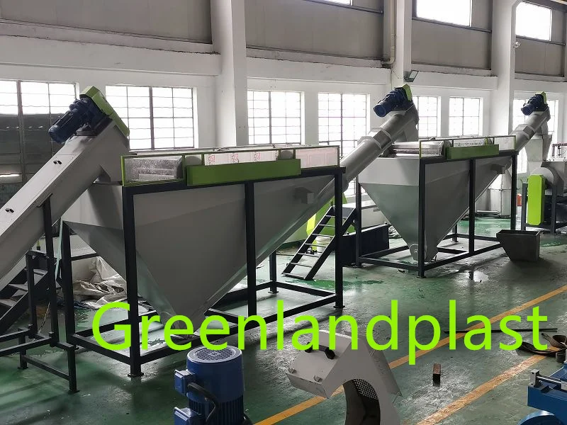 Greenlandplast pet flakes washing line PET recycling hot wash tank recycle pet bottle machine
