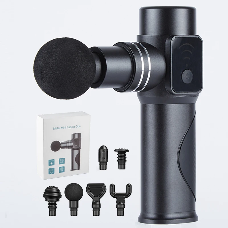 BK Pistola de masaje muscular corporal Wholesale Portable Body vibrator Mini Gun Massager With Heat