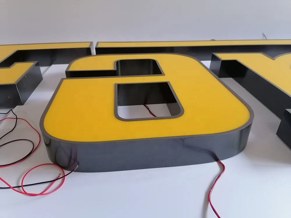 weather-proof led illuminated sign Retail Night light channel letter signs Offices LED logo lights letter Shop Signs