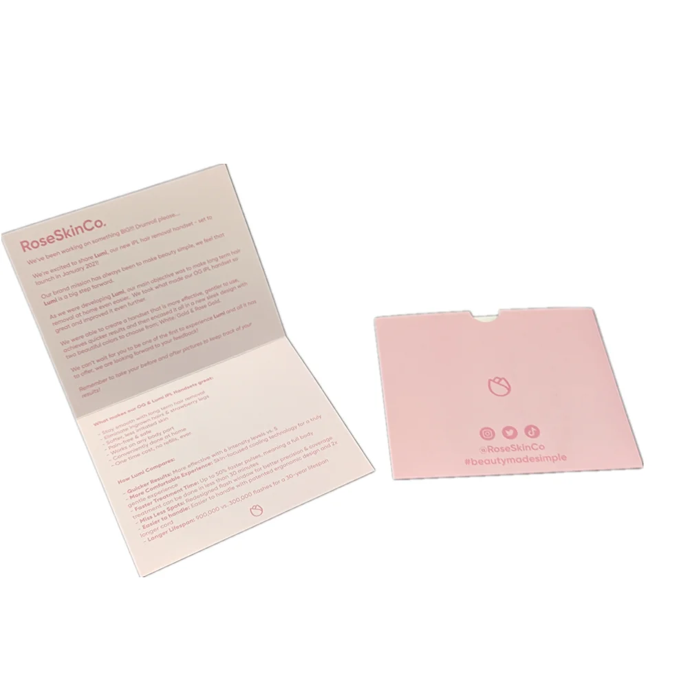 Hot Sale Custom Printed Gold Foil Luxury Paper Thank You Cards Gift Card Business Greeting Card