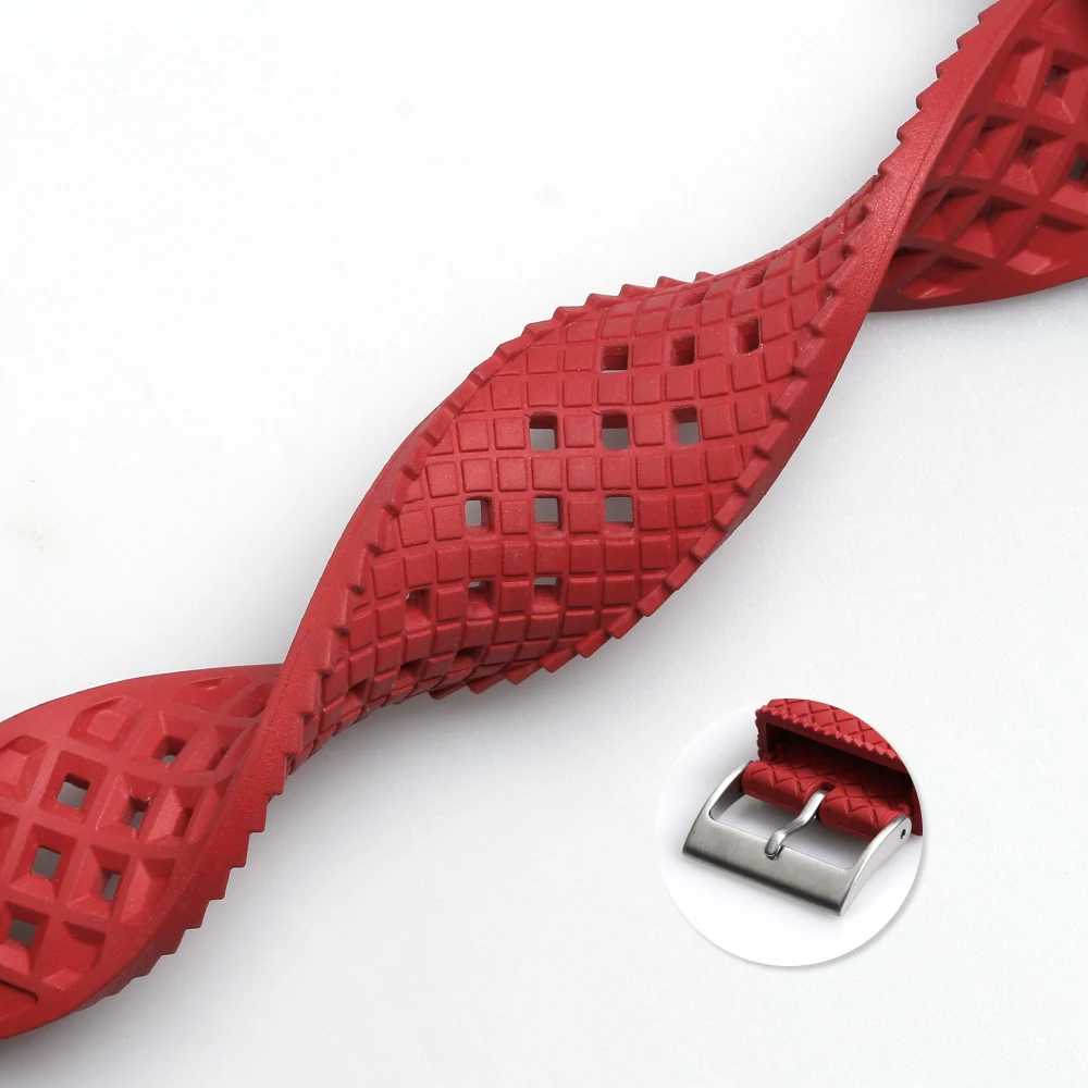 Fluoroelastomer Watch Bands FKM Watch Strap