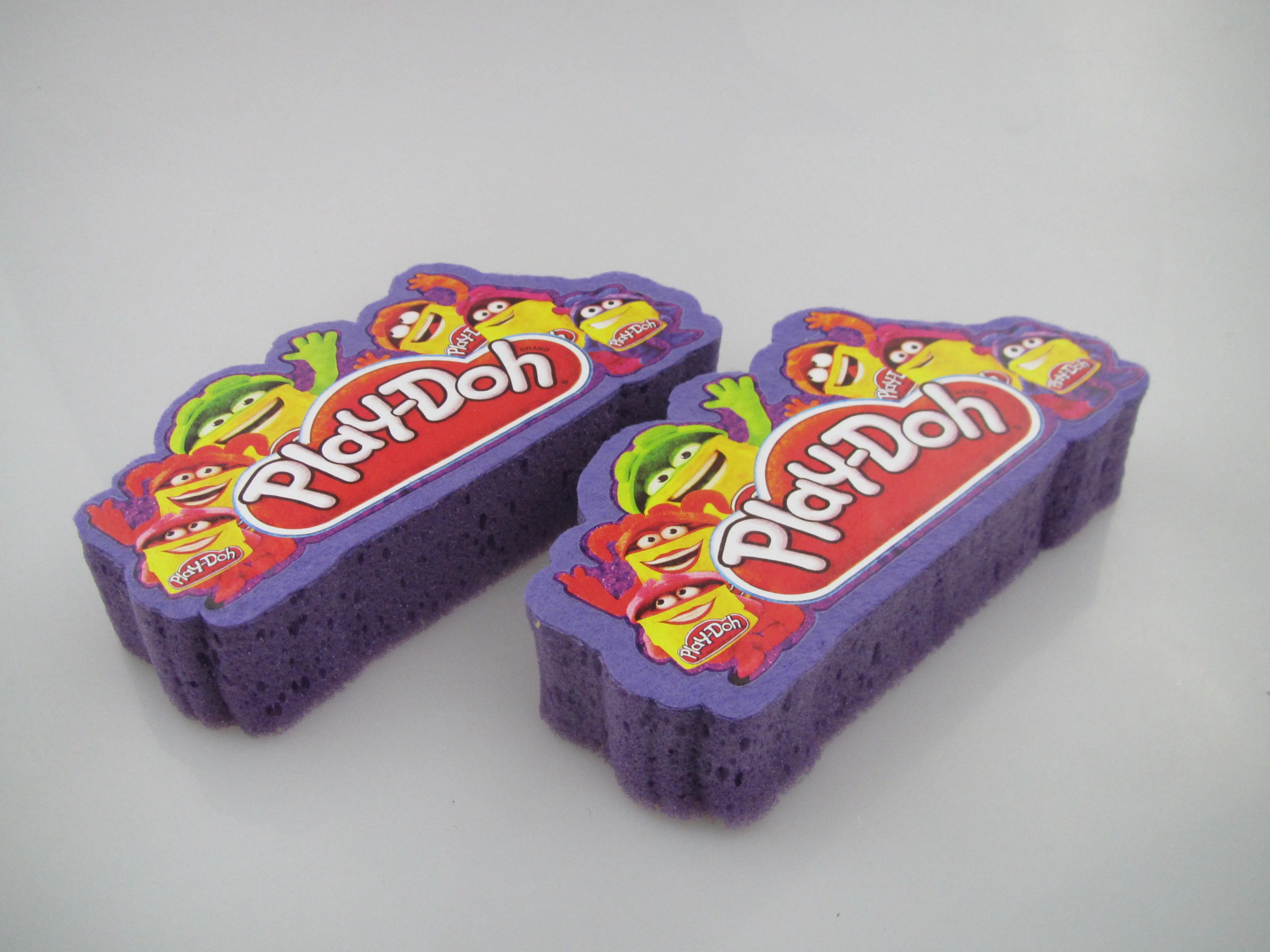 Custom Pattern  Painting Shapes For Kids Soft Baby Bath Shower Sponge Exfoliating Sponge