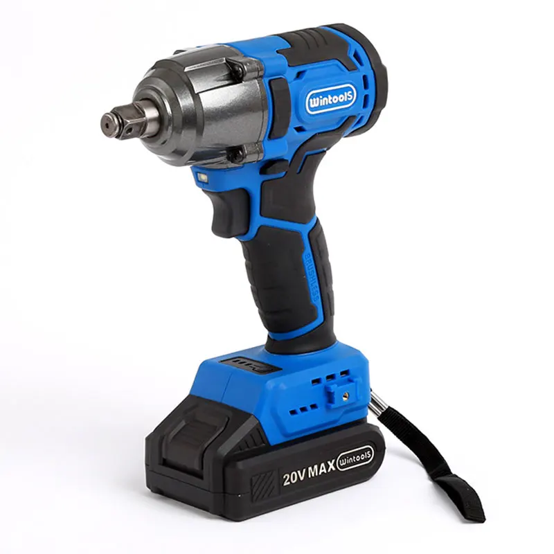  Wintools brushless motor 400N.m impact wrench cordless with 4000mah