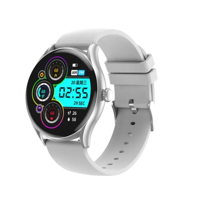 AW19 1.28 inch round sports smart watch health detection BT call long battery life Calories Pedometer smart wristband smartwatch