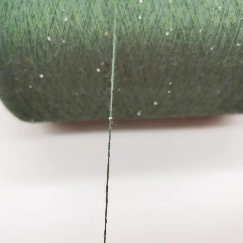 New arrival viscose core spun yarn with sequins spangles beads yarn for knitting and weaving garment, jersey, sweater