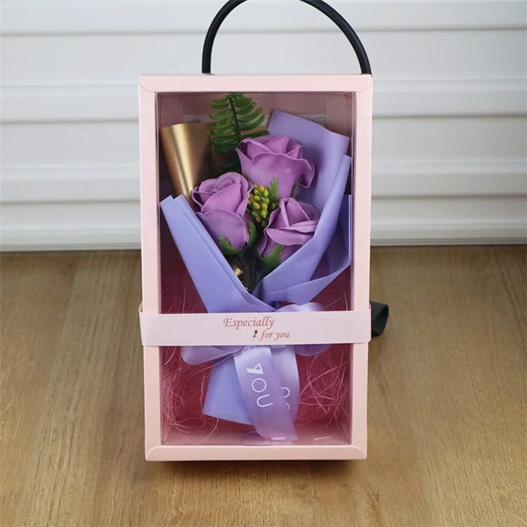 YAYUN CH1149 Hot Selling Romantic Mothers Day Gift  Soap Rose Gift Box