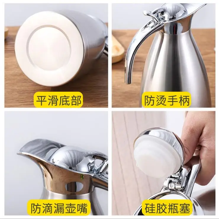 
Ebay Sale Double Wall Stainless Steel Vacuum Thermal Tumbler Hot Water Flasks High Quality 2L/1.5L Liter Water bottle 
