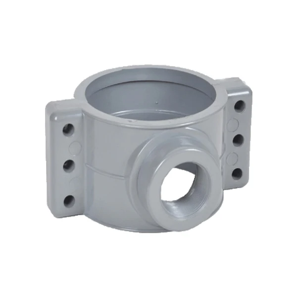 SWD Factory Supply PN16  PVC Fitting Saddle Clamp for water supply  Pipe Fittings pvc clamp saddle