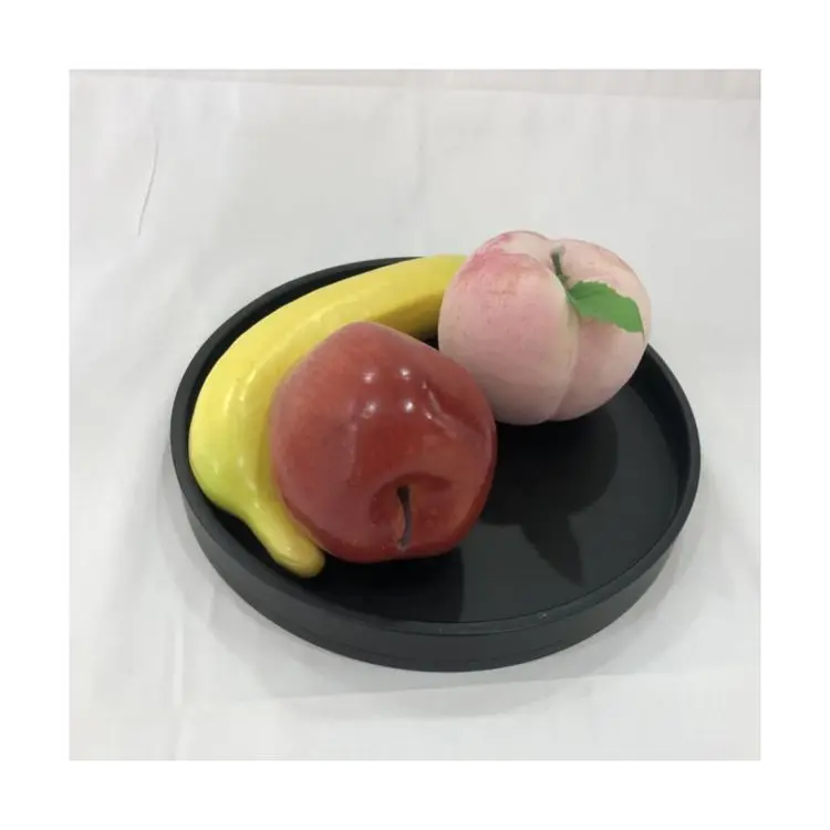 Customized Professional Restaurant Transfer Dishes Round Tray Commercial Ktv Acrylic Fruit Tray