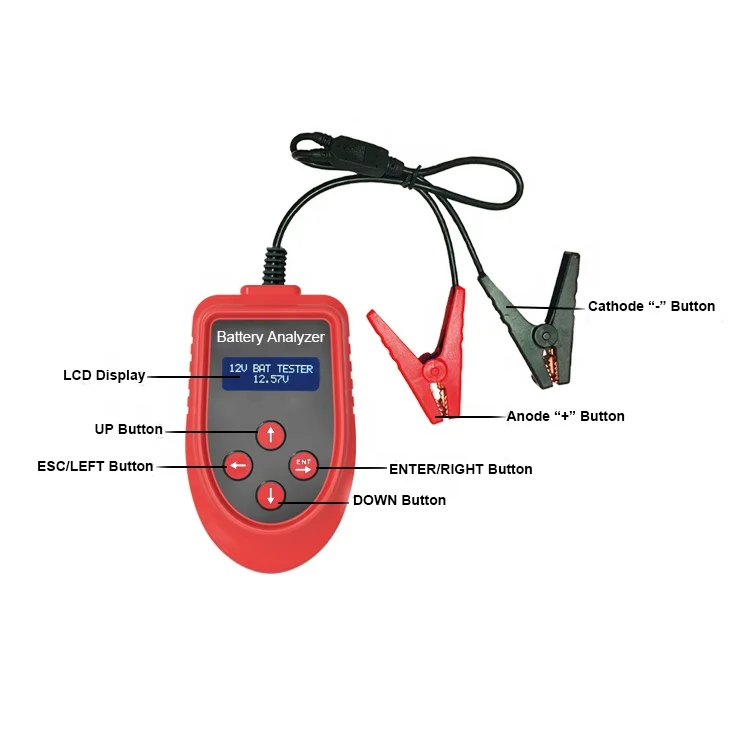 Hot Sales 12v Automotive All Vehicle Digital Battery Tester