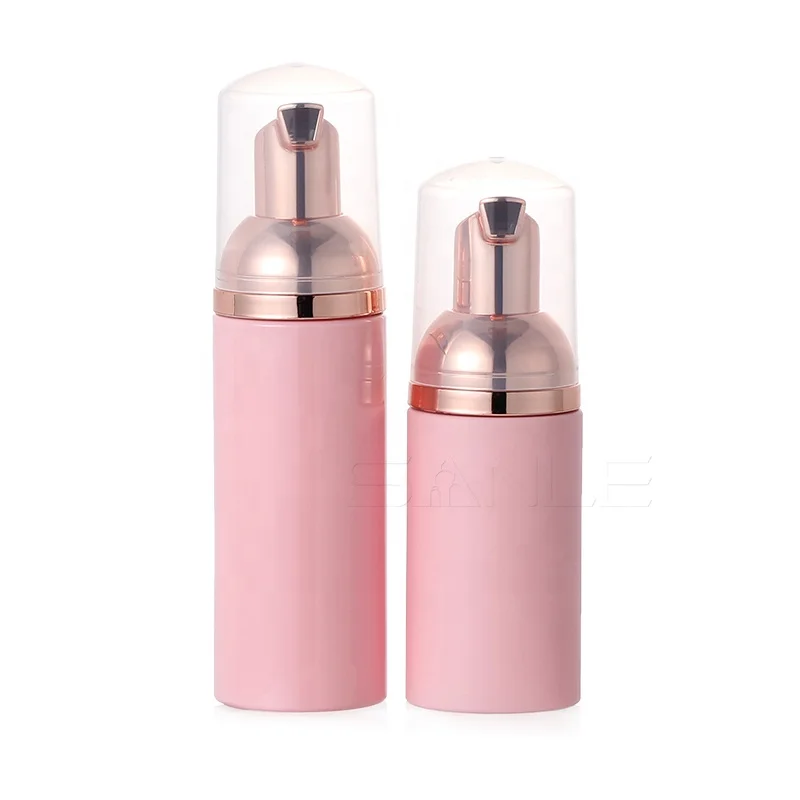30ml 50ml Empty Facial Foaming Pink God Plastic Lash Shampoo Bottles Eyelash Extension Soap Foam Pump Cleanser Set Foam Bottle