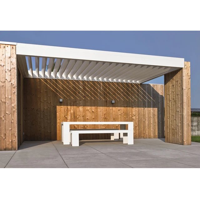 Моторизованный водонепроницаемый pergola крыши жалюзи системы открытый