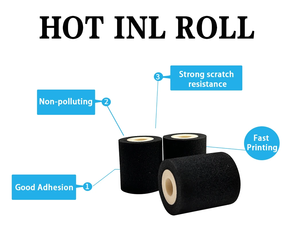 Hot solid ink wheel customized36*32mm 36*16mm hot stamp inkroller for coding machine food packingline