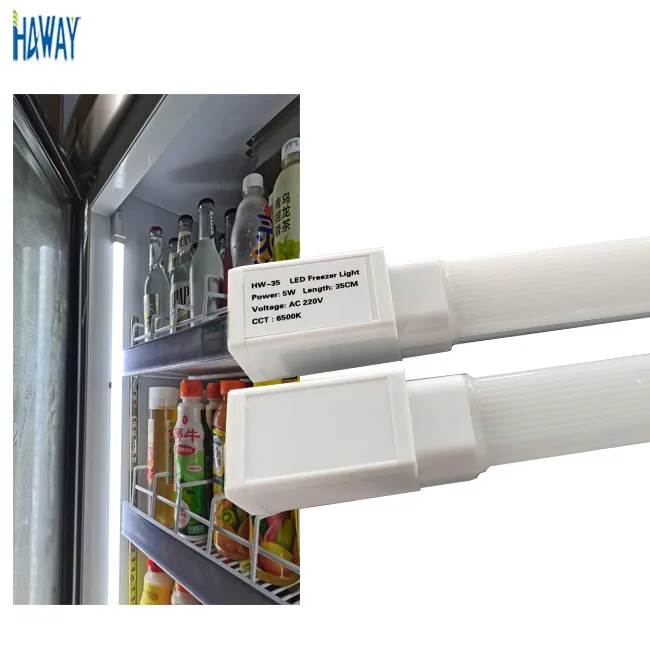 DC24V AC110V-240V IP65 waterproof horizontal refrigeration freezer lighting 6500K cold white LED tube light
