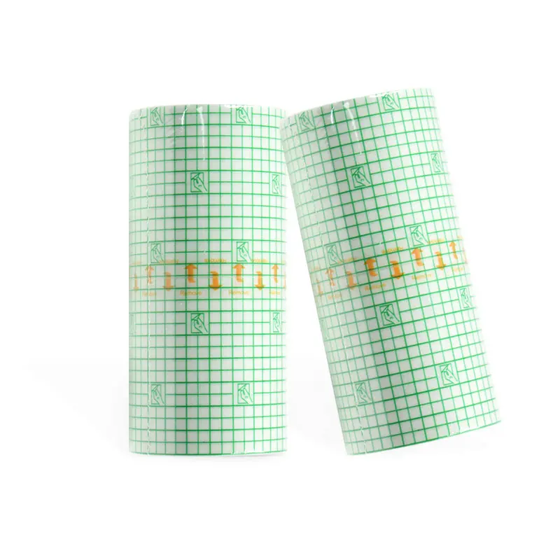 waterproof transparent adhesive wound dressing fixer plaster fixomull stretch PU film roll fixation tape bandage